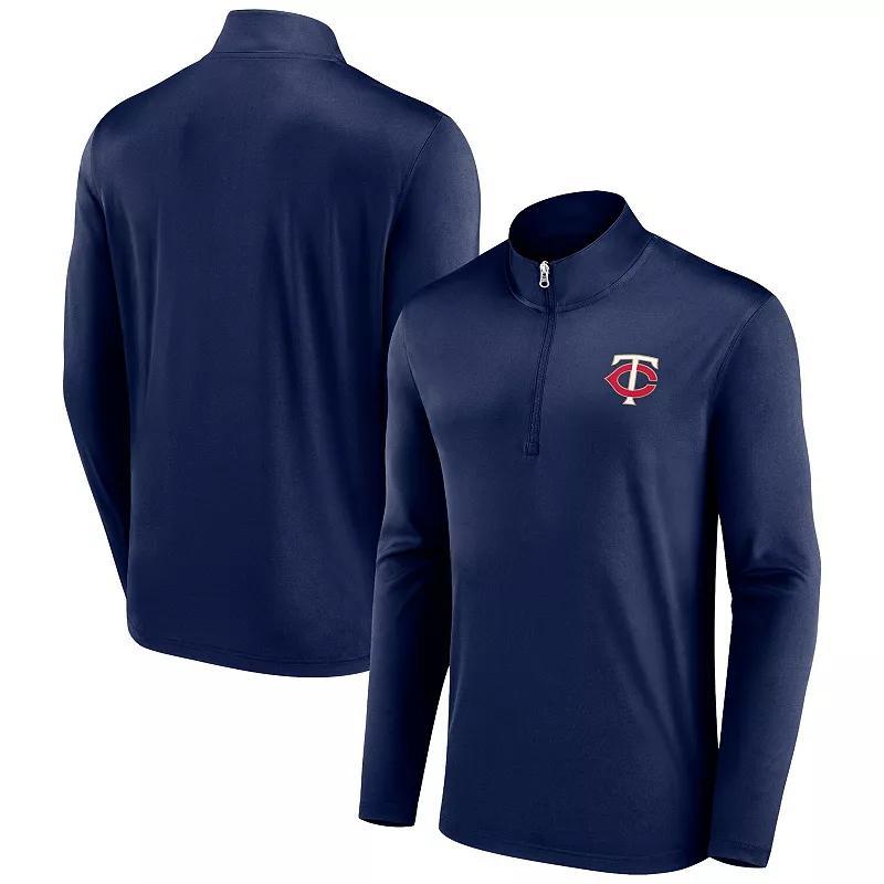 Mens Fanatics Branded Minnesota Twins Underdog Mindset Quarter-Zip Jacket Blue Product Image