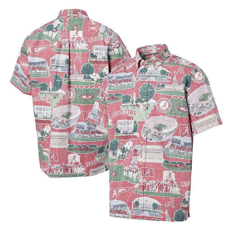 Mens Reyn Spooner Crimson Alabama Crimson Tide Scenic Button-Down Shirt Product Image