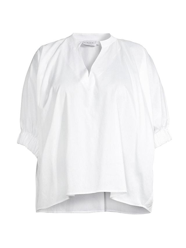 Womens Medina Split-Neck Blouse Product Image