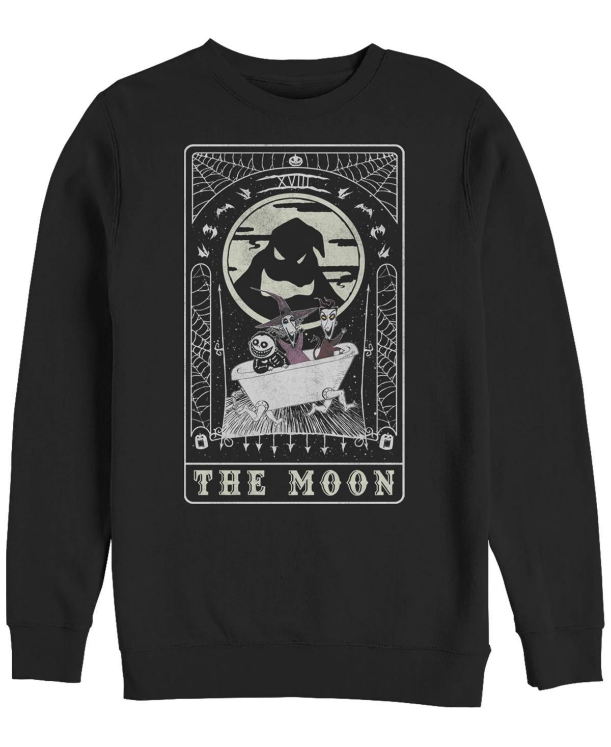 Fifth Sun Mens Nightmare Before Christmas The Moon Crew Fleece Pullover Product Image