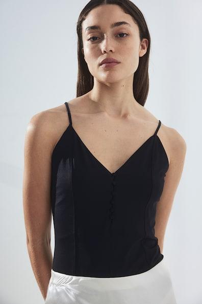 Button-front Thong Bodysuit Product Image