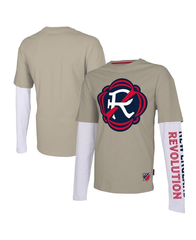 Mens Stadium Essentials Tan New England Revolution Status Long Sleeve T-Shirt Product Image