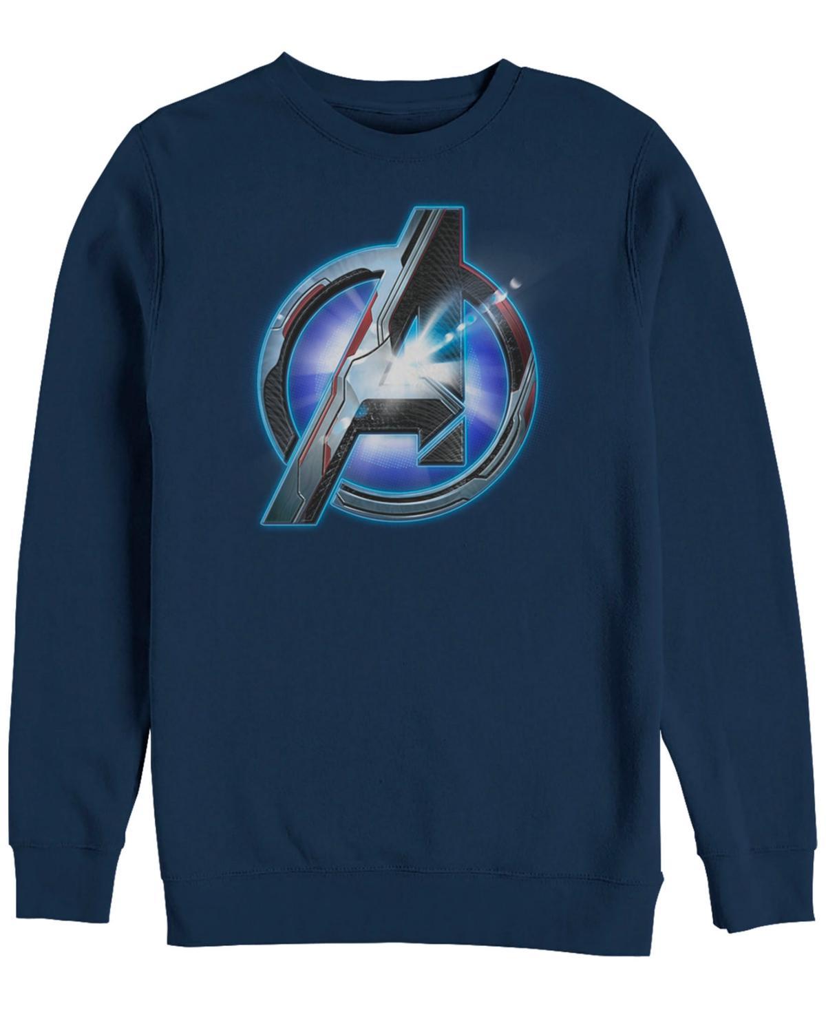 Mens Captain Marvel Cat Goose Sweatshirt Blue Product Image