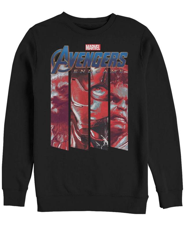 Mens Marvel Avengers Endgame Action Panel Sweatshirt Black Product Image