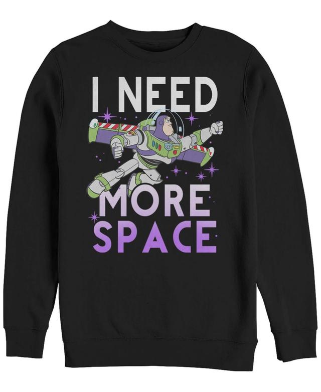 Disney Pixar Mens Toy Story Buzz Lightyear I Need More Space, Crewneck Fleece Product Image