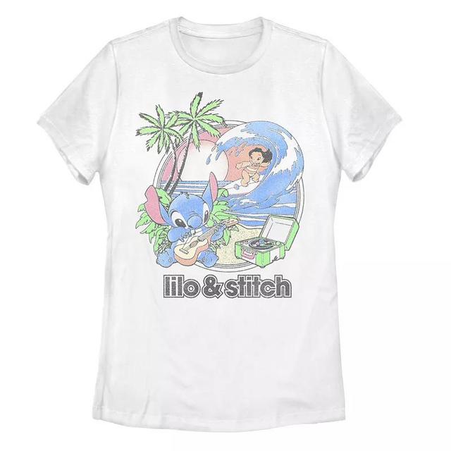 Disneys Lilo & Stitch Womens Beach Duo Tee, Girls Product Image