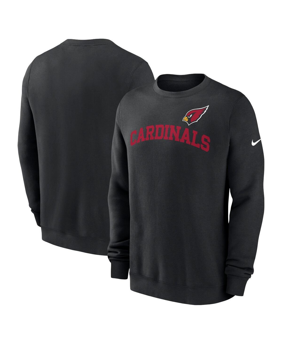 Nike Mens Black Arizona Cardinals Club Pullover Sweatshirt Product Image