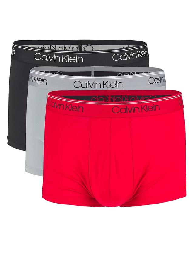 Calvin Klein Microfiber Stretch Wicking Boxer Briefs, Pack of 3 Product Image