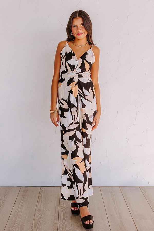 Sweetest Gesture Floral Jumpsuit in Black Product Image