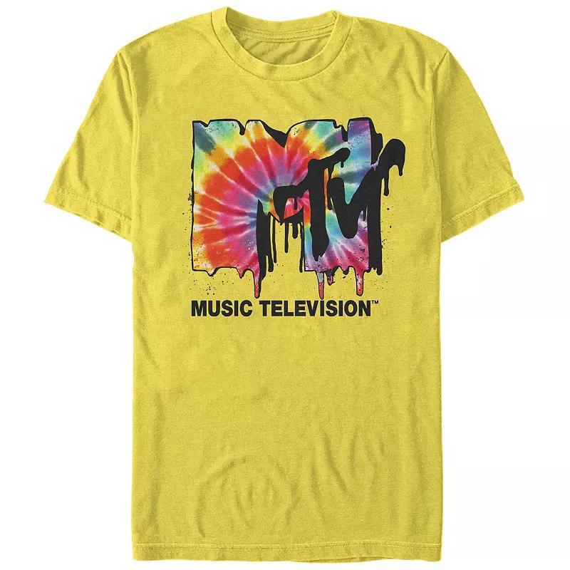 Mens MTV Drippy Tie Dye Logo Graphic Tee Product Image