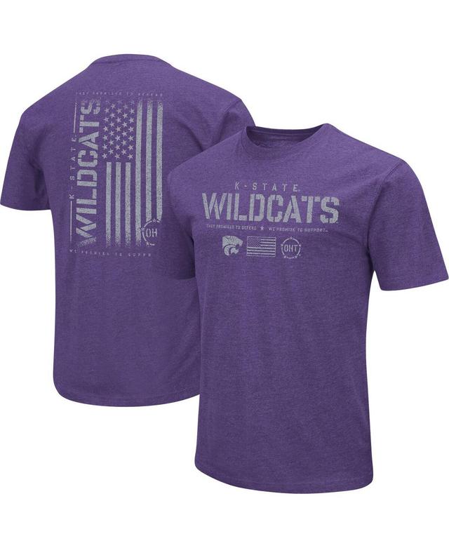 Colosseum Mens Purple Kansas State Wildcats Oht Appreciation Flag 2.0 T-Shirt Product Image