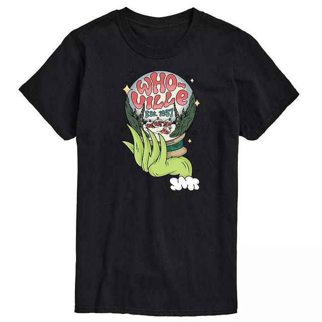 Mens Dr. Seuss The Grinch Whoville Globe Graphic Tee Product Image