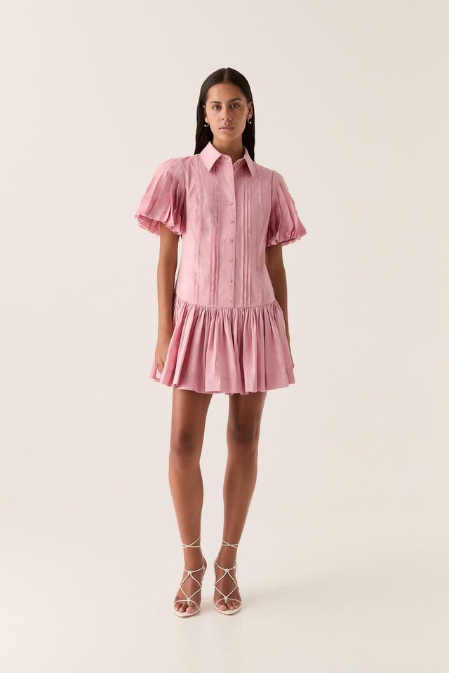 Mythos Pintucked Mini Dress Product Image