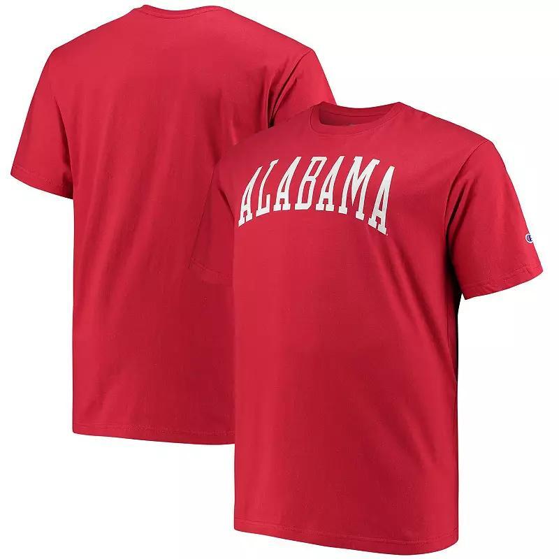 Mens Champion Crimson Alabama Crimson Tide Big and Tall Arch Team Logo T-shirt Product Image