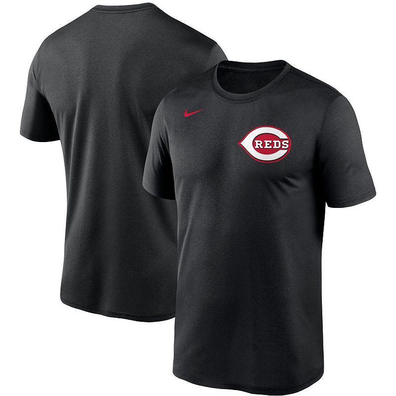 Mens Nike Black Cincinnati Reds Wordmark Legend T-Shirt Product Image