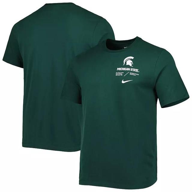 Mens Nike Michigan State Spartans Team Practice Performance T-Shirt Product Image