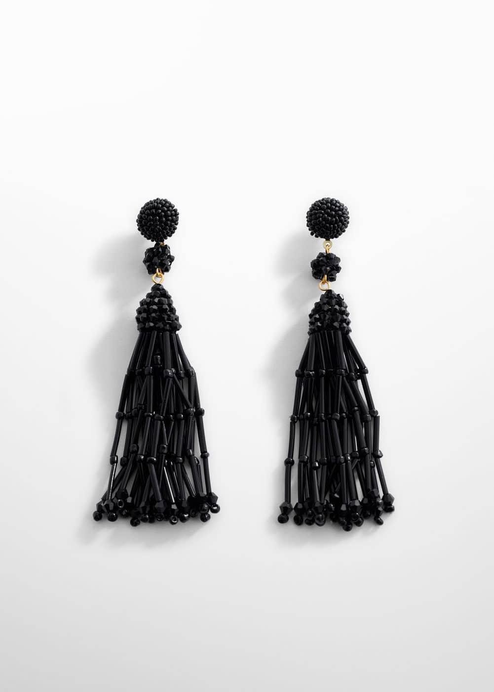 MANGO - Long crystal earrings - One size - Women Product Image