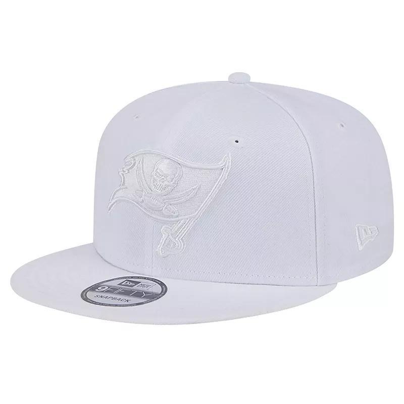 Mens New Era Tampa Bay Buccaneers Main White 9FIFTY Snapback Hat Product Image