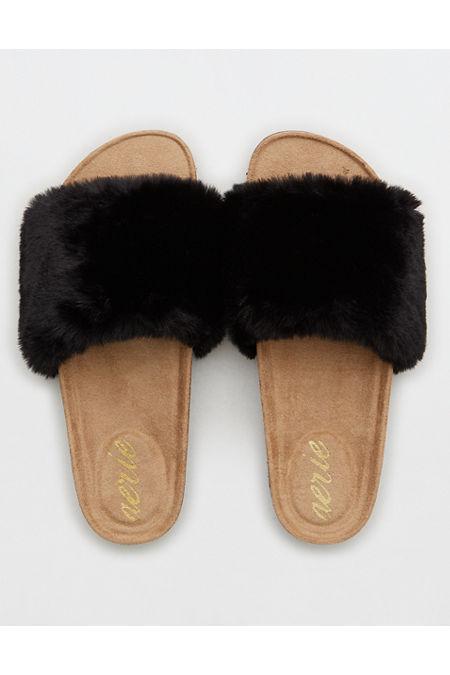 Aerie Cozy Fur Slides Women's Product Image