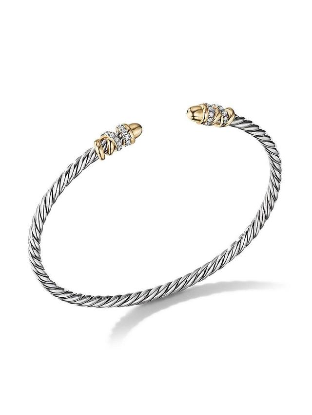 Womens Petite Helena Color Bracelet with 18K Yellow Gold and Pav Diamonds Product Image