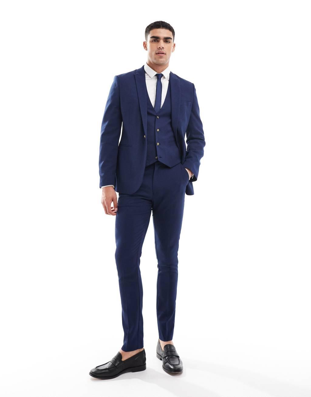 ASOS DESIGN wedding skinny suit pants Product Image