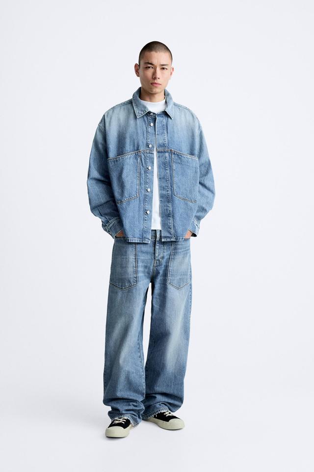 RELAXED FIT JEANS WITH POCKETS Product Image