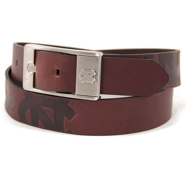 Mens North Carolina Tar Heels (Unc) Brandish Leather Belt Brown Product Image