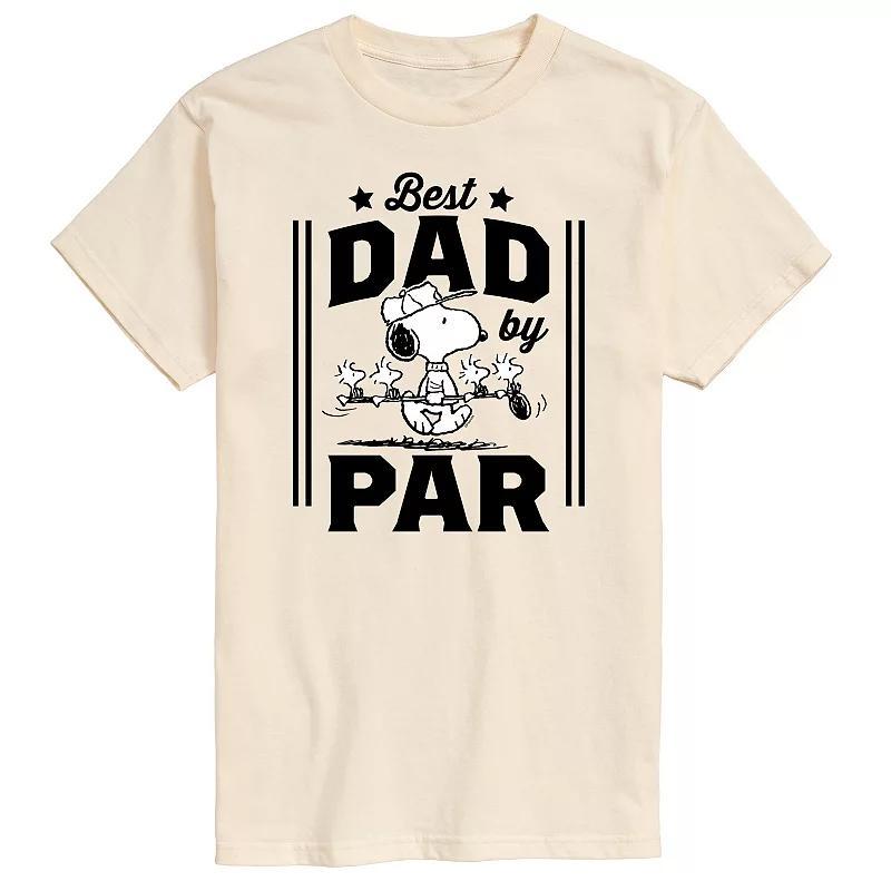 Mens Peanuts Best Dad By Par Graphic Tee Product Image