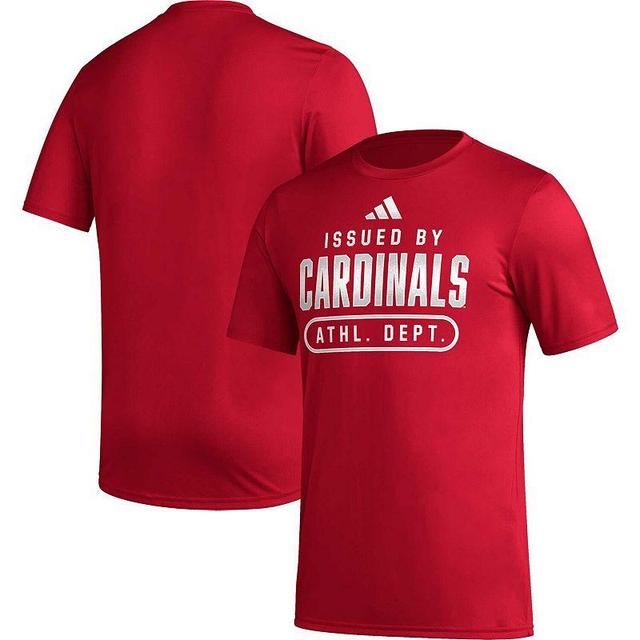 Mens adidas Louisville Cardinals Sideline AEROREADY Pregame T-Shirt Product Image