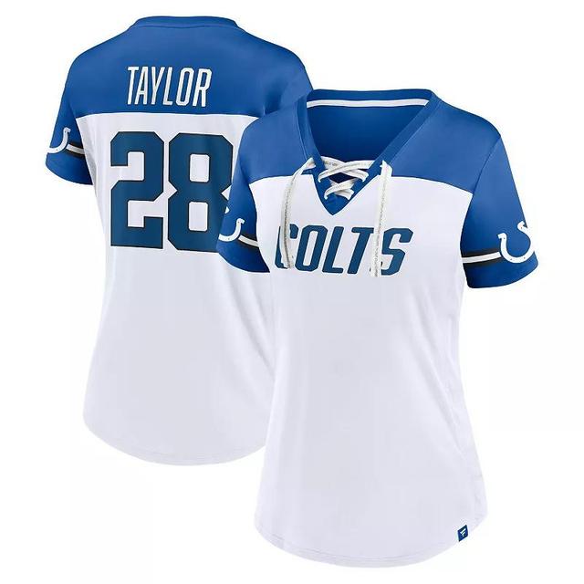 Womens Fanatics Branded Jonathan Taylor Indianapolis Colts Athena Name & Number V-Neck Top Product Image