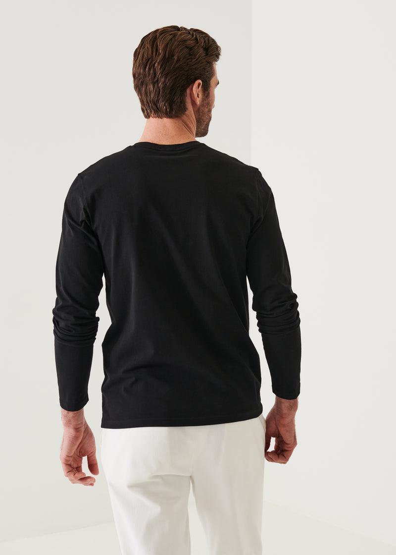 PATRICK ASSARAF PIMA COTTON STRETCH HENLEY Male Product Image