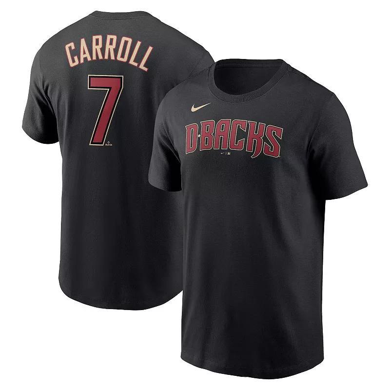 Mens Nike Corbin Carroll Arizona Diamondbacks Player Name & Number T-Shirt Product Image