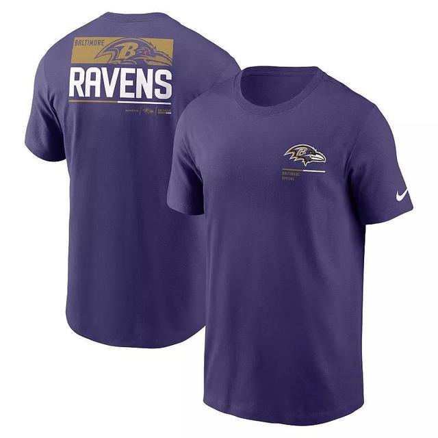 Mens Nike Purple Baltimore Ravens Team Incline T-Shirt Product Image