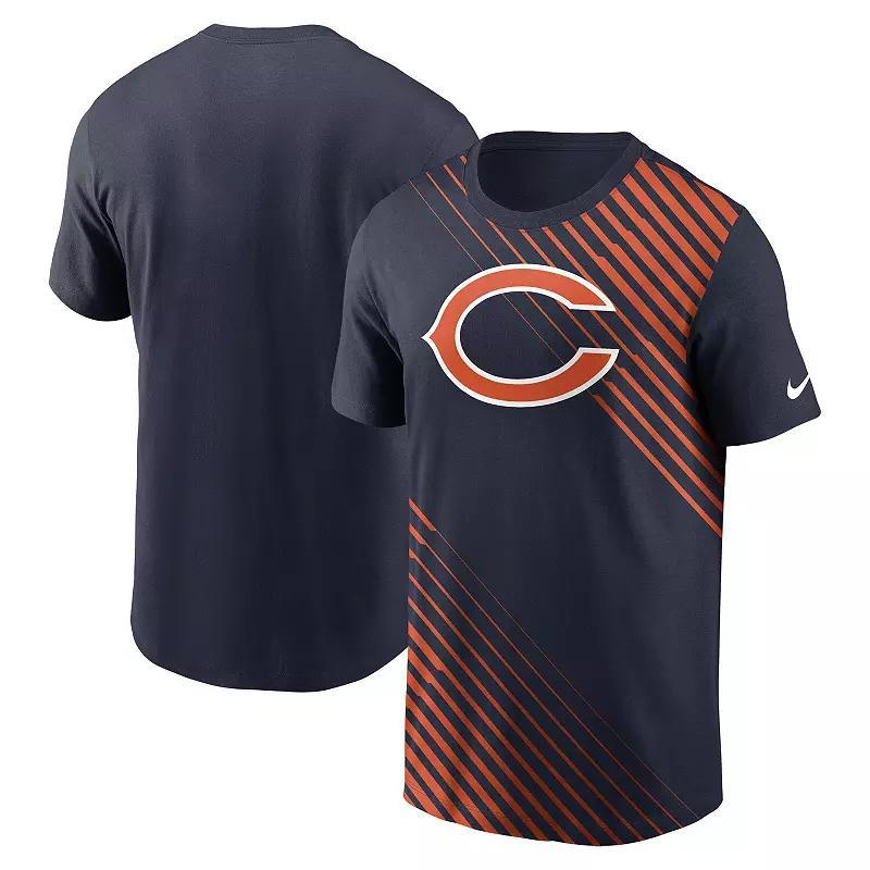 Mens Nike Chicago Bears Yard Line Fashion Asbury T-Shirt Blue Product Image