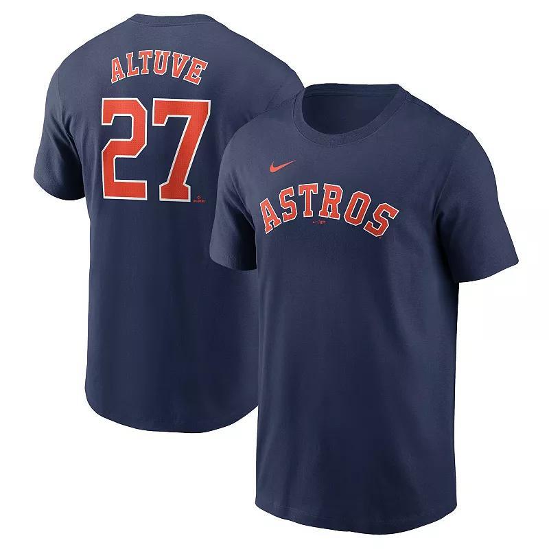 Mens Nike Jose Altuve Houston Astros Fuse Name & Number T-Shirt Blue Product Image