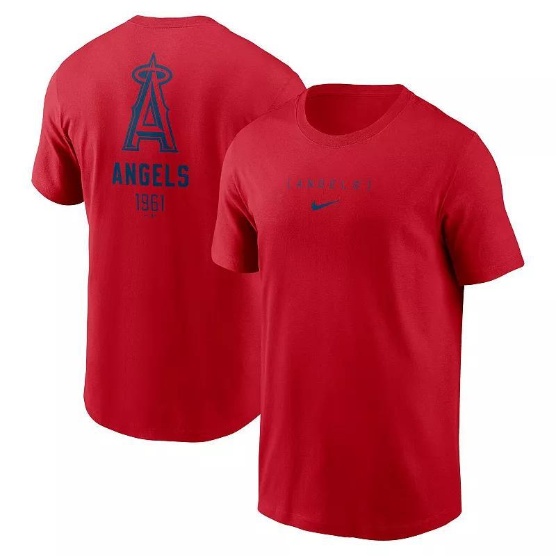 Mens Nike Navy Atlanta Braves Over the Shoulder T-shirt Product Image