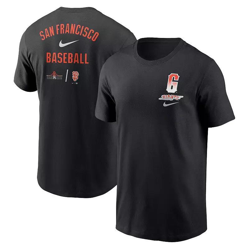 Mens Nike Black San Francisco Giants City Connect 2-Hit T-Shirt Product Image