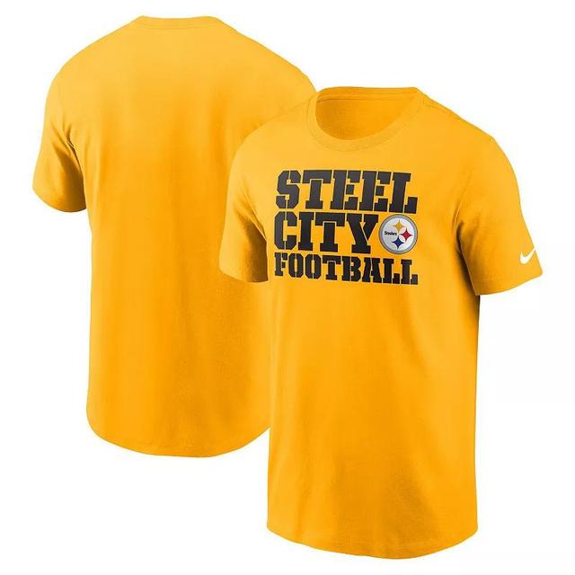 Mens Nike Gold Pittsburgh Steelers Local Essential T-Shirt Product Image