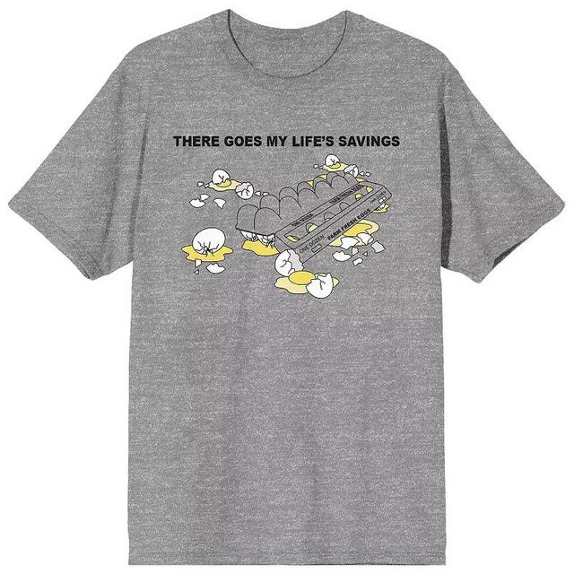 Mens Eggspensive Eggs There Goes My Life Savings Graphic Tee Product Image