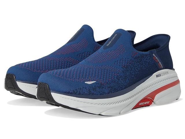 SKECHERS Hands Free Slip-ins Max Cushioning Arch Fit 2.0 - Fortuitous 2.0 (Navy/Red) Men's Shoes Product Image