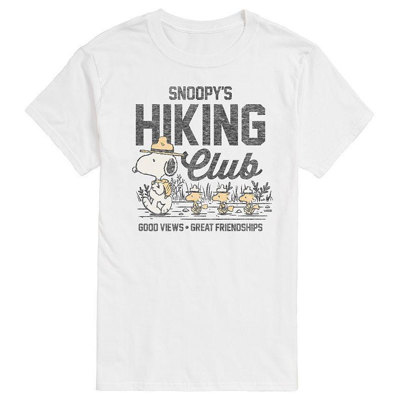 Big & Tall Peanuts Snoopys Hiking Club Vintage Graphic Tee, Mens Product Image