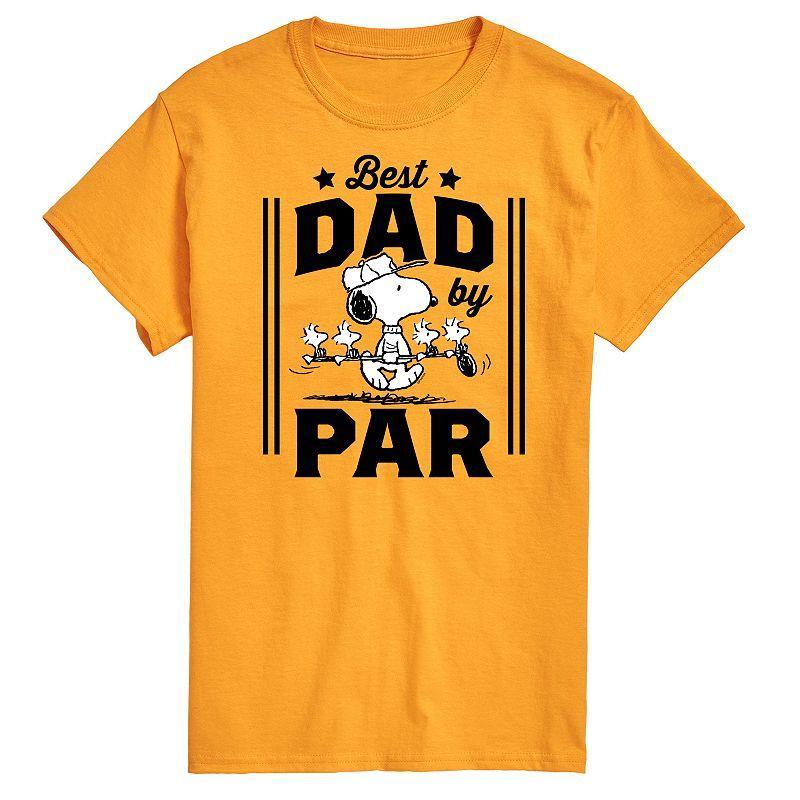 Mens Peanuts Best Dad By Par Graphic Tee Product Image