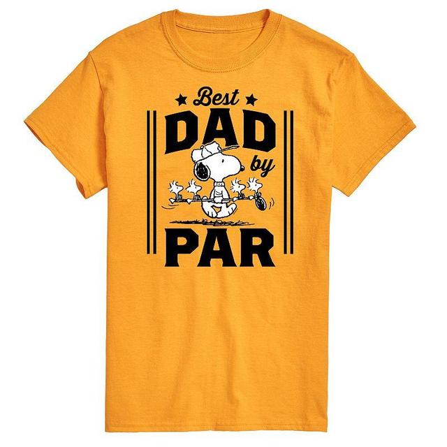 Mens Peanuts Best Dad By Par Graphic Tee Product Image