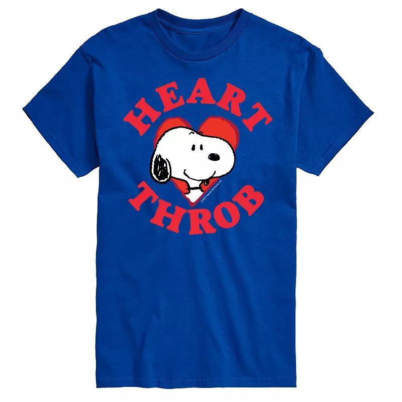 Mens Peanuts Heartthrob Tee Med Blue Product Image