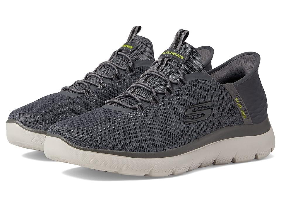 SKECHERS Summits High Range Hands Free Slip-Ins (Charcoal) Men's Shoes Product Image