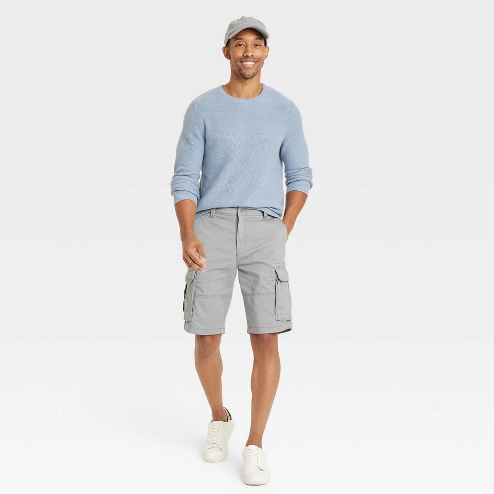 Men's 11" Cargo Shorts - Goodfellow & Co™ Gray 36 Product Image