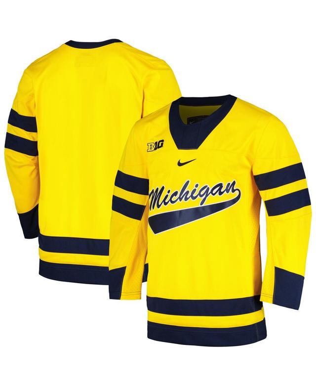 Mens Nike Maize Michigan Wolverines Replica Jersey Product Image