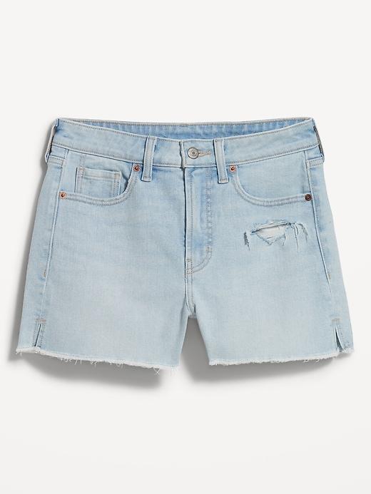 High-Waisted OG Cut-Off Jean Shorts -- 3-inch inseam Product Image