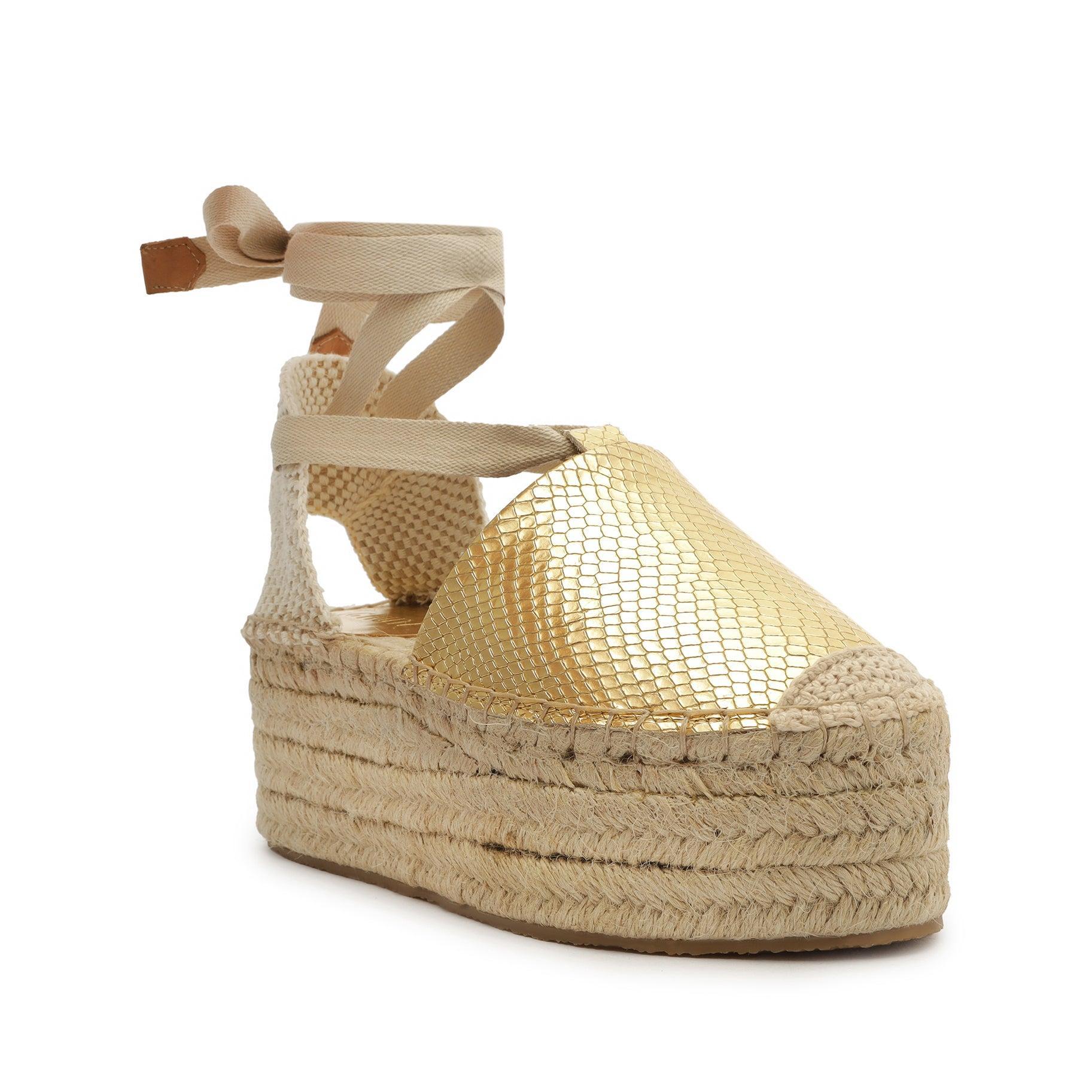 Greeca Metallic Leather Espadrille Product Image