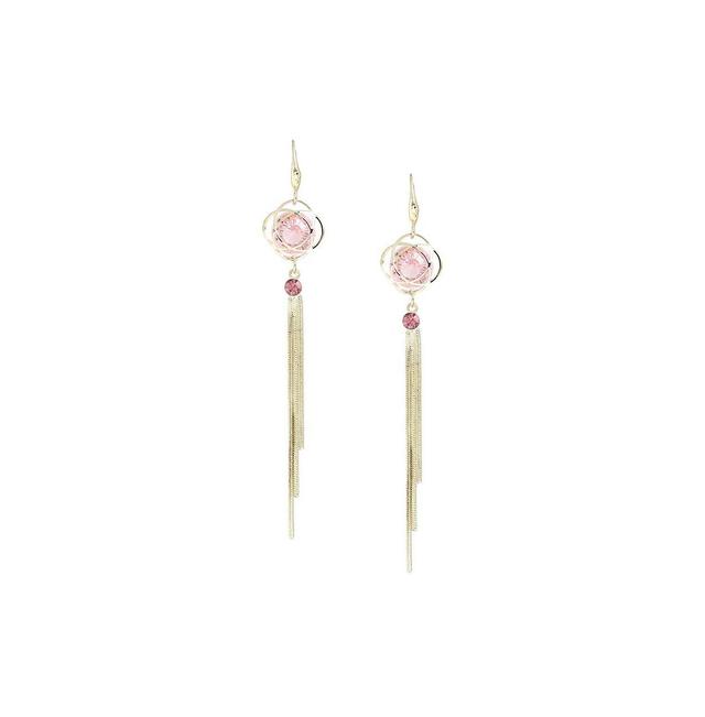 Sohi Womens Rose Drop Earrings Product Image